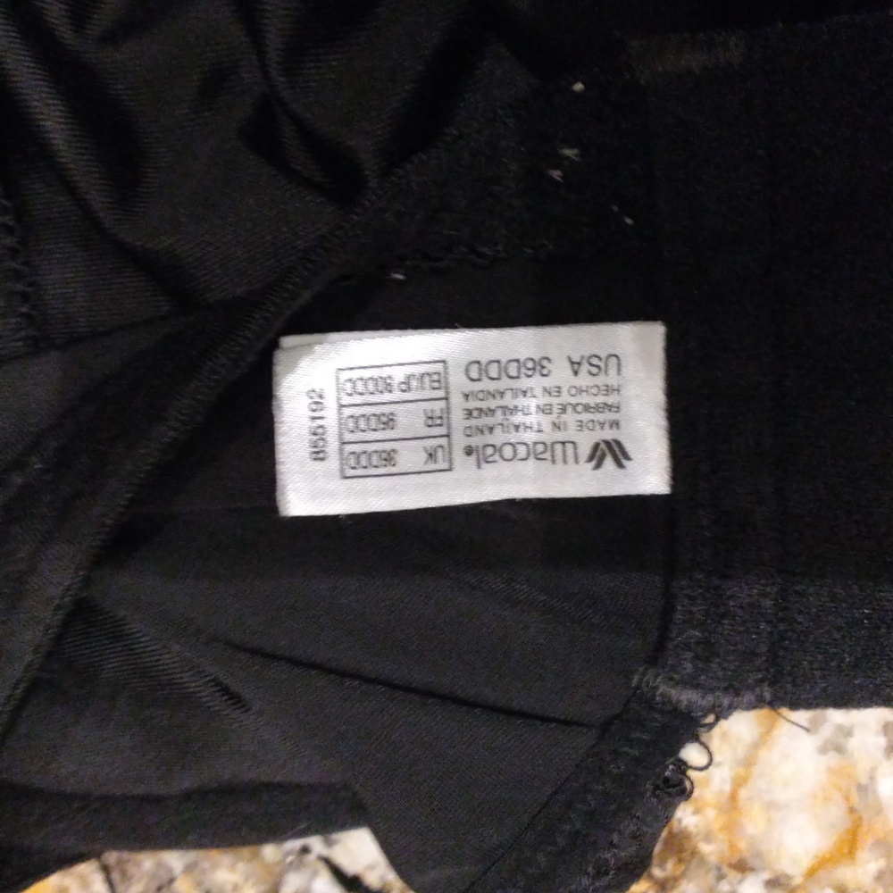 BLACK WACOAL BRA - Picture 2 of 2